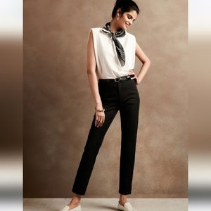 Black Sloan fit Banana Republic ankle dress pants